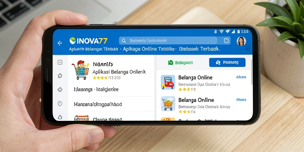 Tampilan antarmuka pengguna INOVA77 yang modern dan intuitif.