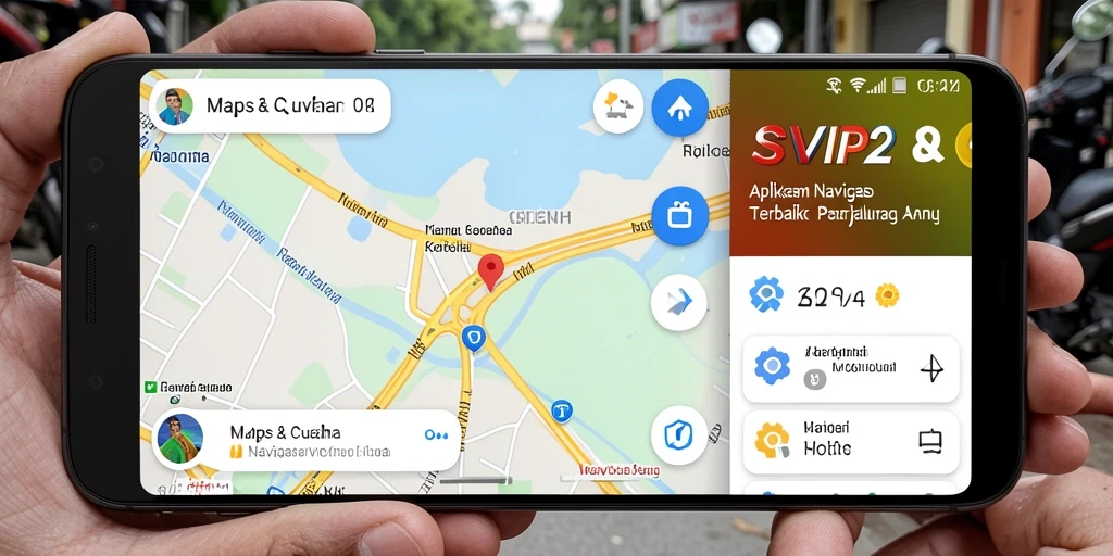 Antarmuka aplikasi SVIP2 yang responsif dan intuitif untuk navigasi motor.